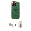 MARSİLYAN™- iPhone 13 Pro Max Kılıf Ufuk Form Prime - Siyah 6D Mat Seramik Hayalet Nano Ekran Koruyucu + Rainbow Kamera Lens Koruma Cam - REGD