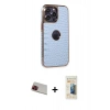 MARSİLYAN™- iPhone 13 Pro Max Kılıf Ufuk Form Prime - Siyah 6D Mat Seramik Hayalet Nano Ekran Koruyucu + Rainbow Kamera Lens Koruma Cam - KI