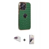MARSİLYAN™- iPhone 13 Pro Max Kılıf Ufuk Form Prime - Siyah Bilvis 3D Mat Cam Ekran Koruyucu + Pers Alüminyum Kamera Lens - GI