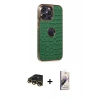 MARSİLYAN™- iPhone 13 Pro Max Kılıf Ufuk Form Prime - Siyah Bilvis 3D Mat Cam Ekran Koruyucu + Raze Metal Kamera Lens - GD