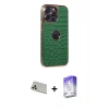 MARSİLYAN™- iPhone 13 Pro Max Kılıf Ufuk Form Prime - Siyah Bilvis 5in1 3D Magic Cam Ekran Koruyucu + Rainbow Kamera Lens Koruma Cam - BZ