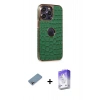 MARSİLYAN™- iPhone 13 Pro Max Kılıf Ufuk Form Prime - Siyah Bilvis 5in1 3D Magic Cam Ekran Koruyucu + Shine Kamera Lens Koruma Cam - GI