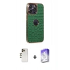 MARSİLYAN™- iPhone 13 Pro Max Kılıf Ufuk Form Prime - Siyah Bilvis 5in1 3D Magic Cam Ekran Koruyucu + Shine Kamera Lens - GD
