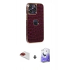 MARSİLYAN™- iPhone 13 Pro Max Kılıf Ufuk Form Prime - Siyah Bilvis 5in1 5D Magic Hayalet Cam Ekran Koruyucu + Pers Alüminyum Kamera Lens - KI