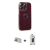 MARSİLYAN™- iPhone 13 Pro Max Kılıf Ufuk Form Prime - Siyah Bilvis Hayalet Cam Ekran Koruyucu + Rainbow Kamera Lens Koruma Cam - BZ