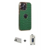 MARSİLYAN™- iPhone 13 Pro Max Kılıf Ufuk Form Prime - Siyah Bilvis Hayalet Cam Ekran Koruyucu + Rainbow Kamera Lens Koruma Cam - BZ