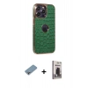 MARSİLYAN™- iPhone 13 Pro Max Kılıf Ufuk Form Prime - Siyah Bilvis Hayalet Cam Ekran Koruyucu + Shine Kamera Lens Koruma Cam - GI
