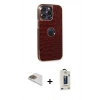 MARSİLYAN™- iPhone 13 Pro Max Kılıf Ufuk Form Prime - Siyah Bilvis Hayalet Cam Ekran Koruyucu + Pers Alüminyum Kamera Lens - GD