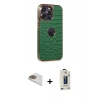 MARSİLYAN™- iPhone 13 Pro Max Kılıf Ufuk Form Prime - Siyah Bilvis Hayalet Cam Ekran Koruyucu + Pers Alüminyum Kamera Lens - GD