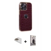MARSİLYAN™- iPhone 13 Pro Max Kılıf Ufuk Form Prime - Siyah Bilvis Hayalet Cam Ekran Koruyucu + Pers Alüminyum Kamera Lens - GD