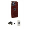 MARSİLYAN™- iPhone 13 Pro Max Kılıf Ufuk Form Prime - Siyah Bilvis Hayalet Cam Ekran Koruyucu + Raze Metal Kamera Lens - GD