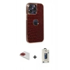 MARSİLYAN™- iPhone 13 Pro Max Kılıf Ufuk Form Prime - Siyah Bilvis Hayalet Cam Ekran Koruyucu + Pers Alüminyum Kamera Lens - KI