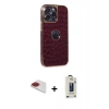 MARSİLYAN™- iPhone 13 Pro Max Kılıf Ufuk Form Prime - Siyah Bilvis Hayalet Cam Ekran Koruyucu + Pers Alüminyum Kamera Lens - KI