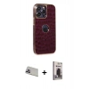 MARSİLYAN™- iPhone 13 Pro Max Kılıf Ufuk Form Prime - Siyah Bilvis Hayalet Cam Ekran Koruyucu + Rainbow Kamera Lens Koruma Cam - MR