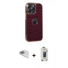 MARSİLYAN™- iPhone 13 Pro Max Kılıf Ufuk Form Prime - Siyah Bilvis Hayalet Cam Ekran Koruyucu + Pers Alüminyum Kamera Lens - SABE