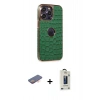 MARSİLYAN™- iPhone 13 Pro Max Kılıf Ufuk Form Prime - Siyah Bilvis Hayalet Cam Ekran Koruyucu + Renkli Kamera Lens Koruma Cam - TU
