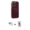 MARSİLYAN™- iPhone 13 Pro Max Kılıf Ufuk Form Prime - Siyah Joko 5D Cam + Pers Alüminyum Kamera Lens - GD