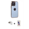 MARSİLYAN™- iPhone 13 Pro Max Kılıf Ufuk Form Prime - Siyah Joko 5D Cam + Pers Alüminyum Kamera Lens - GD