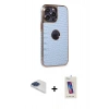 MARSİLYAN™- iPhone 13 Pro Max Kılıf Ufuk Form Prime - Siyah Joko 5D Cam + Pers Alüminyum Kamera Lens - LT
