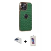 MARSİLYAN™- iPhone 13 Pro Max Kılıf Ufuk Form Prime - Siyah Joko 5D Cam + Pers Alüminyum Kamera Lens - LT