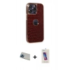 MARSİLYAN™- iPhone 13 Pro Max Kılıf Ufuk Form Prime - Siyah Joko 5D Cam + Rainbow Kamera Lens Koruma Cam - MI