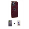 MARSİLYAN™- iPhone 13 Pro Max Kılıf Ufuk Form Prime - Siyah Joko 5D Cam + Neon Fosforlu Kamera Lens - YL