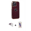 MARSİLYAN™- iPhone 13 Pro Max Kılıf Ufuk Form Prime - Siyah Joko 5D Cam + Pers Alüminyum Kamera Lens - GI