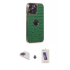 MARSİLYAN™- iPhone 13 Pro Max Kılıf Ufuk Form Prime - Siyah Joko 5D Cam + Pers Alüminyum Kamera Lens - GI
