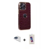 MARSİLYAN™- iPhone 13 Pro Max Kılıf Ufuk Form Prime - Siyah Joko 5D Cam + Pers Alüminyum Kamera Lens - LT