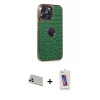 MARSİLYAN™- iPhone 13 Pro Max Kılıf Ufuk Form Prime - Siyah Joko 5D Cam + Rainbow Kamera Lens Koruma Cam - BZ