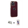 MARSİLYAN™- iPhone 13 Pro Max Kılıf Ufuk Form Prime - Siyah Joko 5D Cam + Rainbow Kamera Lens Koruma Cam - BZ
