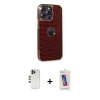 MARSİLYAN™- iPhone 13 Pro Max Kılıf Ufuk Form Prime - Siyah Joko 5D Cam + Shine Kamera Lens - GD