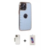 MARSİLYAN™- iPhone 13 Pro Max Kılıf Ufuk Form Prime - Siyah Joko 5D Cam + Shine Kamera Lens - GD