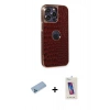 MARSİLYAN™- iPhone 13 Pro Max Kılıf Ufuk Form Prime - Siyah Joko 5D Cam + Shine Kamera Lens Koruma Cam - MI