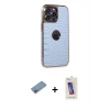 MARSİLYAN™- iPhone 13 Pro Max Kılıf Ufuk Form Prime - Siyah Joko 5D Cam + Shine Kamera Lens Koruma Cam - PE