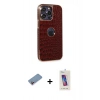 MARSİLYAN™- iPhone 13 Pro Max Kılıf Ufuk Form Prime - Siyah Joko 5D Cam + Shine Kamera Lens Koruma Cam - PE
