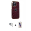 MARSİLYAN™- iPhone 13 Pro Max Kılıf Ufuk Form Prime - Siyah Joko 5D Cam + Pers Alüminyum Kamera Lens - SABE