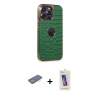 MARSİLYAN™- iPhone 13 Pro Max Kılıf Ufuk Form Prime - Siyah Joko 5D Cam + Renkli Kamera Lens Koruma Cam - YL