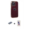 MARSİLYAN™- iPhone 13 Pro Max Kılıf Ufuk Form Prime - Siyah Joko 5D Cam + Renkli Kamera Lens Koruma Cam - YL