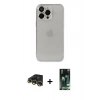 MARSİLYAN™- iPhone 13 Pro Max Kılıf Ufuk Minimal Özel Seri - Şeffaf 360 Full Body Arka Koruyucu + Raze Metal Kamera Lens - GD