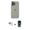 MARSİLYAN™- iPhone 13 Pro Max Kılıf Ufuk Minimal Özel Seri - Şeffaf 360 Full Body Arka Koruyucu + Pers Alüminyum Kamera Lens - GD