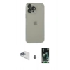 MARSİLYAN™- iPhone 13 Pro Max Kılıf Ufuk Minimal Özel Seri - Şeffaf 360 Full Body Arka Koruyucu + Pers Alüminyum Kamera Lens - SABE
