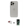 MARSİLYAN™- iPhone 13 Pro Max Kılıf Ufuk Minimal Özel Seri - Şeffaf 360 Full Body Arka Koruyucu + Pers Alüminyum Kamera Lens - KI