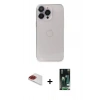 MARSİLYAN™- iPhone 13 Pro Max Kılıf Ufuk Minimal Özel Seri - Şeffaf 360 Full Body Arka Koruyucu + Pers Alüminyum Kamera Lens - KI