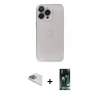 MARSİLYAN™- iPhone 13 Pro Max Kılıf Ufuk Minimal Özel Seri - Şeffaf 360 Full Body Arka Koruyucu + Pers Alüminyum Kamera Lens - SABE