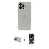 MARSİLYAN™- iPhone 13 Pro Max Kılıf Ufuk Minimal Özel Seri - Şeffaf 360 Full Body Arka Koruyucu + Rainbow Kamera Lens Koruma Cam - MI