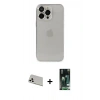 MARSİLYAN™- iPhone 13 Pro Max Kılıf Ufuk Minimal Özel Seri - Şeffaf 360 Full Body Arka Koruyucu + Rainbow Kamera Lens Koruma Cam - BZ