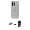 MARSİLYAN™- iPhone 13 Pro Max Kılıf Ufuk Minimal Özel Seri - Şeffaf 360 Full Body Arka Koruyucu + Renkli Kamera Lens Koruma Cam - TU