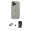 MARSİLYAN™- iPhone 13 Pro Max Kılıf Ufuk Minimal Özel Seri - Şeffaf 360 Full Body Arka Koruyucu + Shine Kamera Lens Koruma Cam - GI