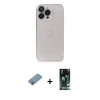 MARSİLYAN™- iPhone 13 Pro Max Kılıf Ufuk Minimal Özel Seri - Şeffaf 360 Full Body Arka Koruyucu + Shine Kamera Lens Koruma Cam - GI